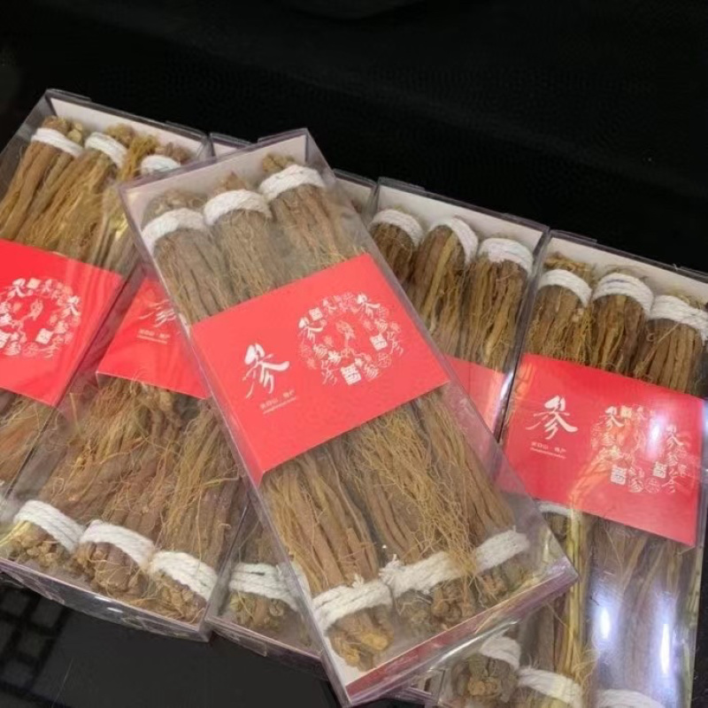 东北长白山人参八年红参须参须无糖新货一件代发