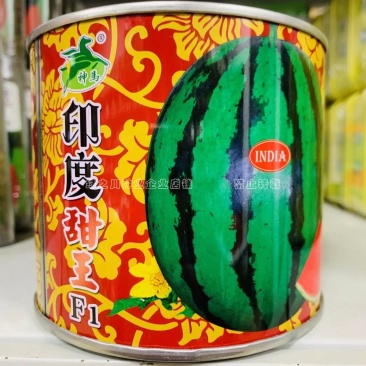 印度甜王西瓜种子早熟抗旱耐湿抗裂皮薄大果西瓜种籽基地专用