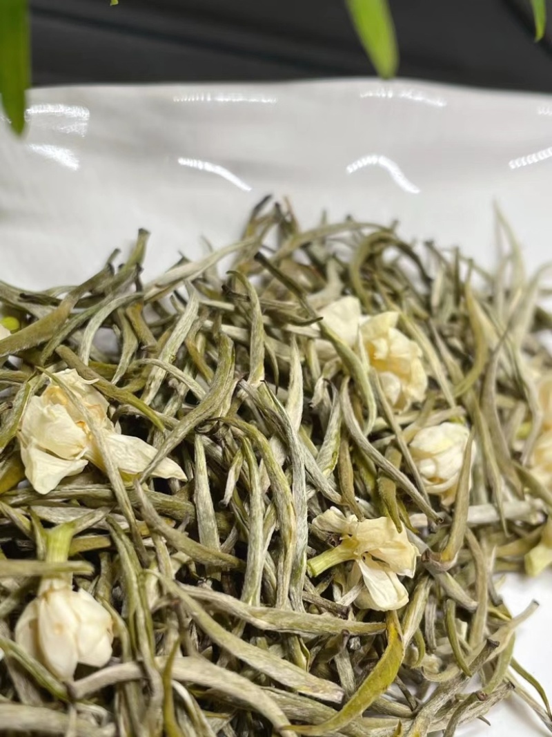 茉莉针王茉莉花茶白毫银针全芽浓香型新茶500克茶叶