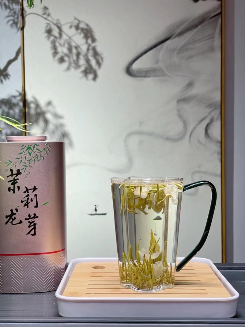 茉莉针王茉莉花茶白毫银针全芽浓香型新茶500克茶叶