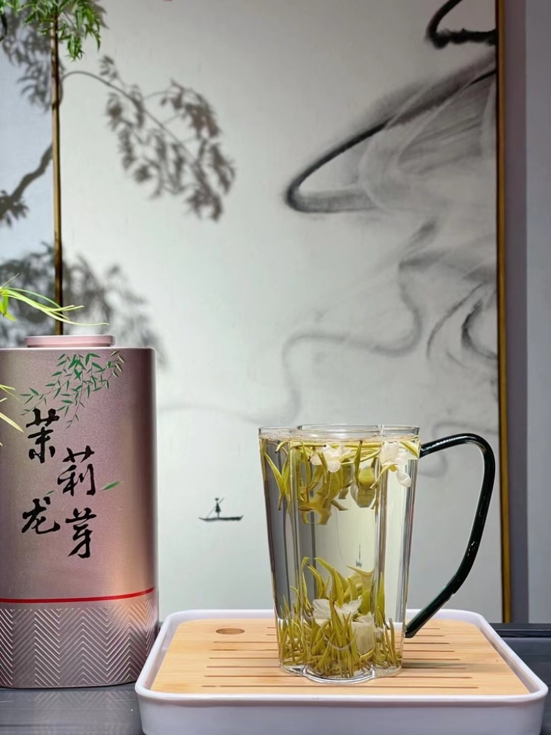 茉莉针王茉莉花茶白毫银针全芽浓香型新茶500克茶叶