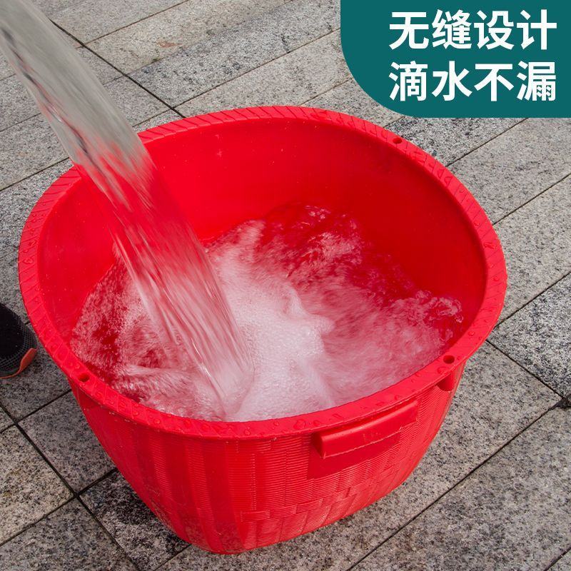 塑料箩筐大号萝兜挑水果担粮食稻谷玉米箩篼家用喜事仿竹编收