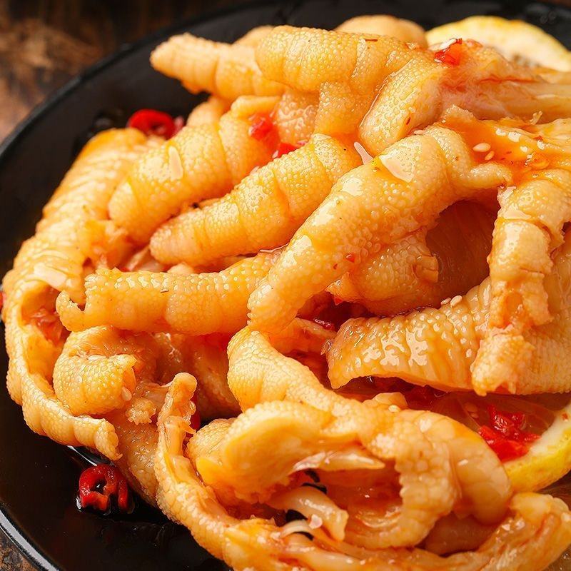 百香果/柠檬酸辣无骨鸡爪网红小吃去骨凤爪脱骨鸡脚即食零食
