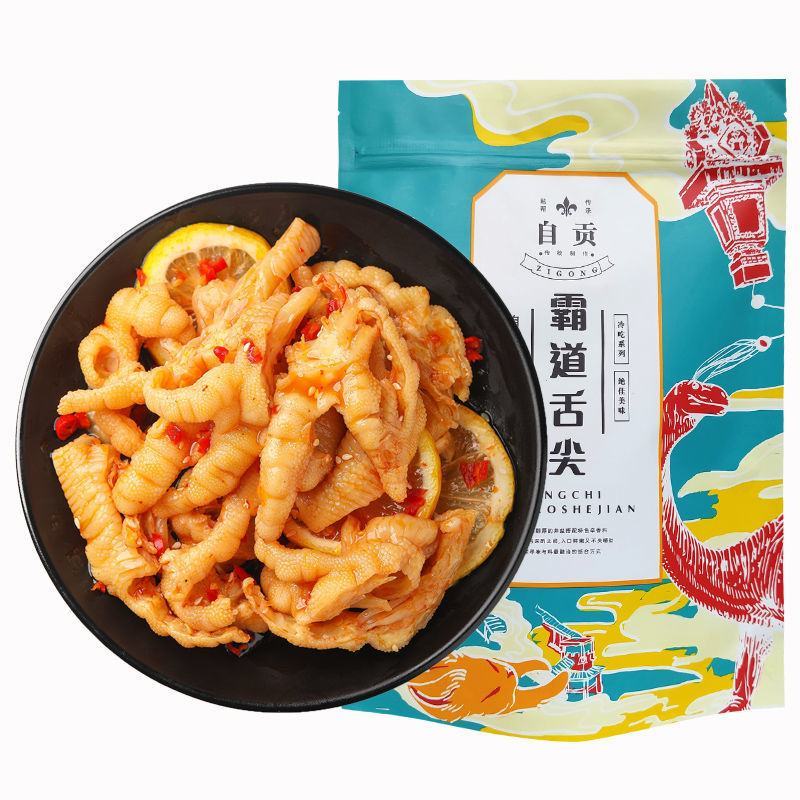 百香果/柠檬酸辣无骨鸡爪网红小吃去骨凤爪脱骨鸡脚即食零食
