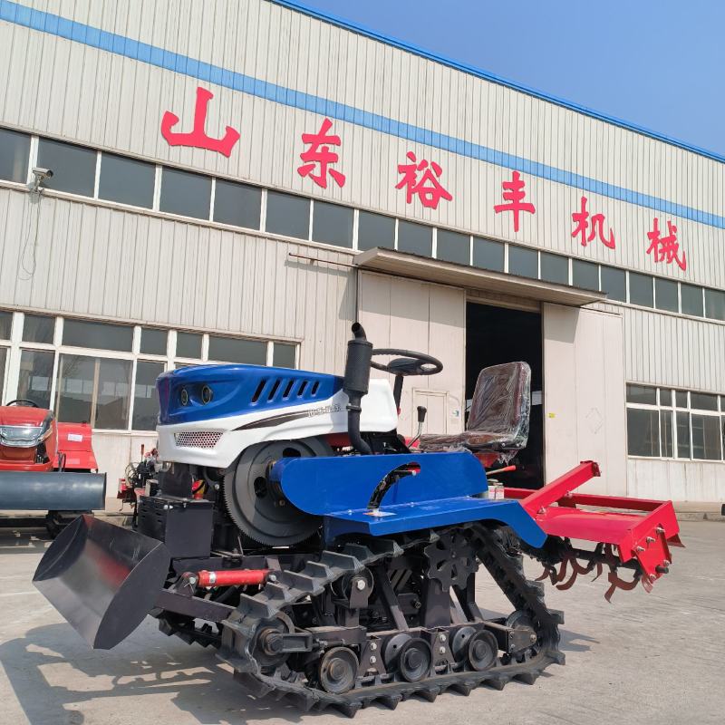 水旱两用35马力履带旋耕机搭载多种农具一机多用
