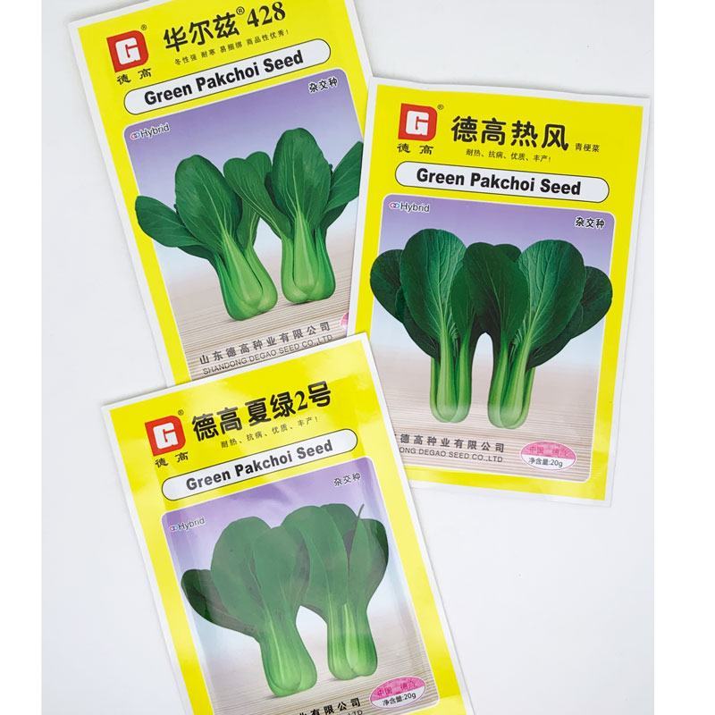 德高夏绿2号耐热耐湿青梗菜种子油亮上海青种原装发货