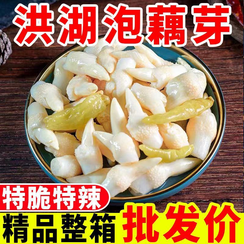 【包邮】泡藕芽湖北特产洪湖泡椒酸辣藕带头藕尖开袋即食整箱