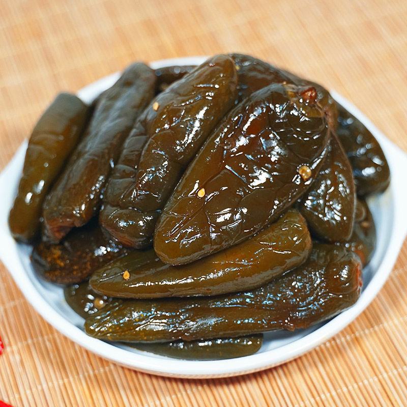 油焖港椒即食腌辣椒咸菜开胃下酒菜酱菜油泡辣椒佐餐下饭菜油