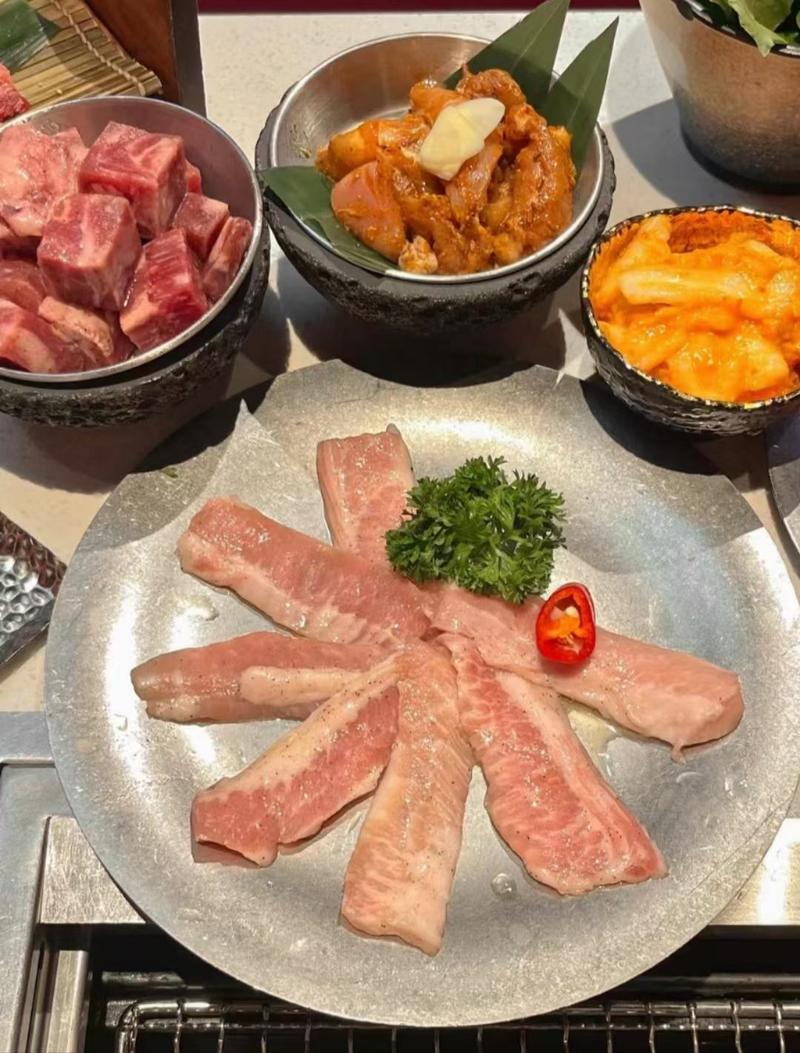 烤肉日式韩式烤肉猪松板肉雪花猪肉500克