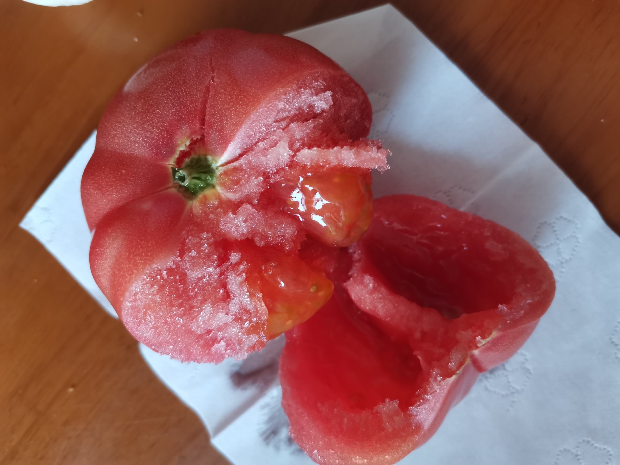 普罗旺斯西红柿切片特写图