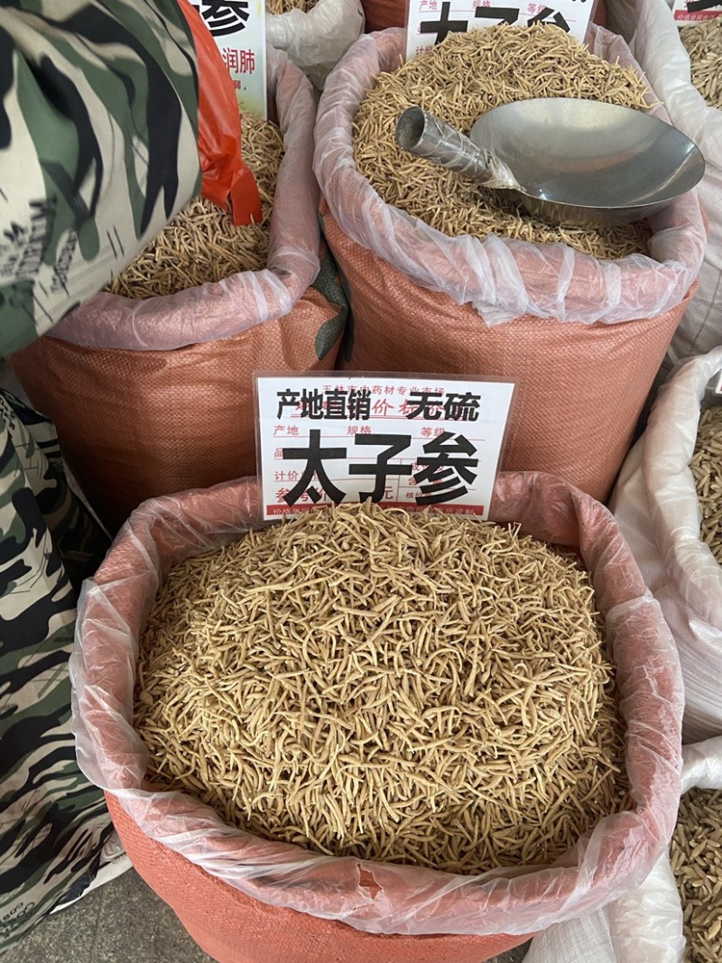 太子参中药材野生孩儿参颗子粒儿童煲汤拓太子叁福建