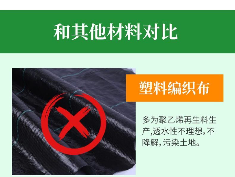 柑橘防草布黑色除草布可降解防草布透水透气保湿除草地膜包邮