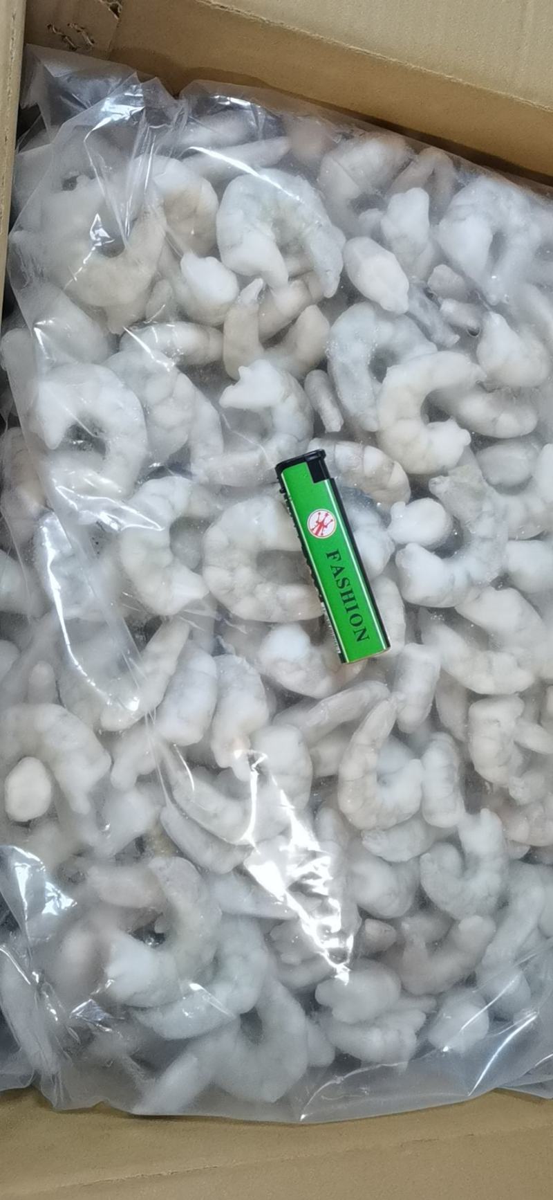 干冰青虾仁。
