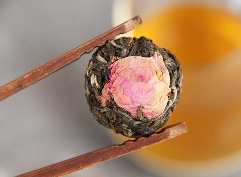批发手工花草普洱玫瑰花茶龙珠手工普洱小沱茶古树茶纯
