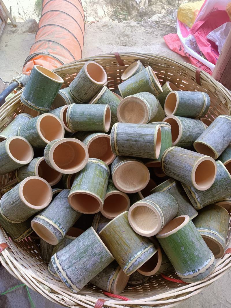 竹筒杯，网红奶茶筒杯，竹子新鲜，现砍现做，可以定制生产