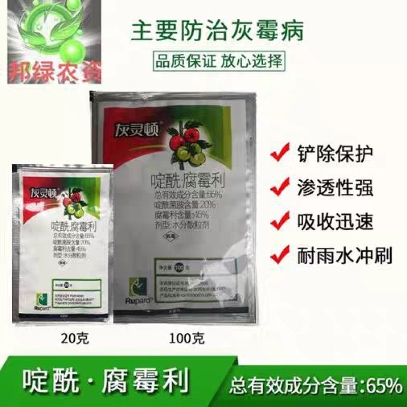 灰灵顿啶酰菌胺腐霉利西红柿蔬菜灰霉菌核病农药杀菌剂