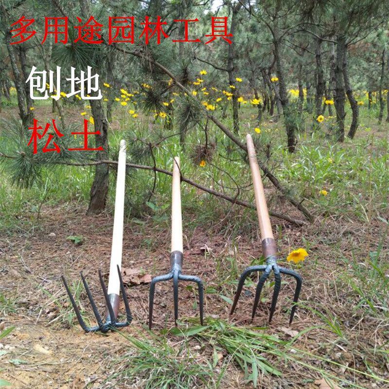铁耙农用工具钢耙子抓钩钉耙三四齿耙松土耙翻土耙泥耙园耙
