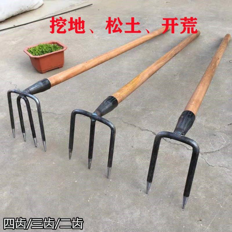 铁耙农用工具钢耙子抓钩钉耙三四齿耙松土耙翻土耙泥耙园耙
