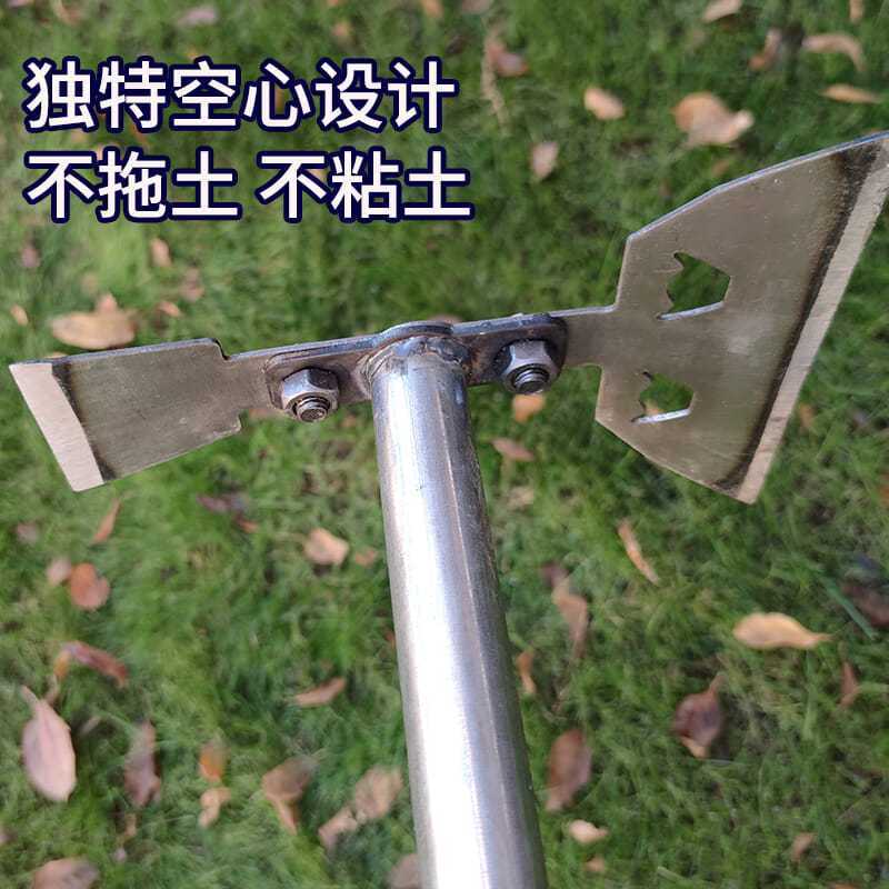 新款两用锄锄草锄头全钢高锰钢农用除草全钢神器种菜割草工具