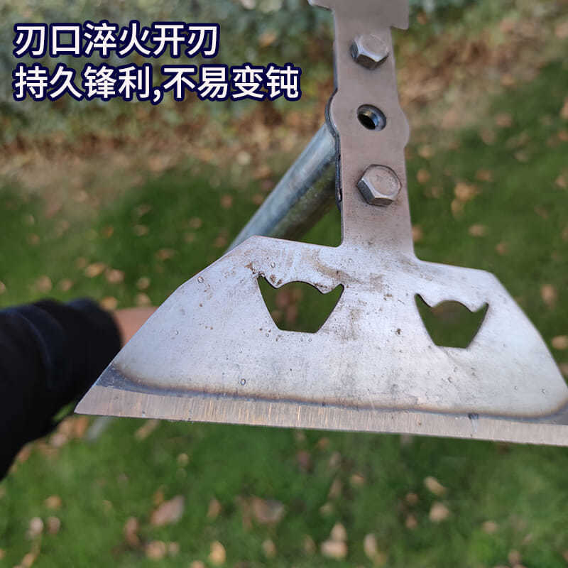 新款两用锄锄草锄头全钢高锰钢农用除草全钢神器种菜割草工具