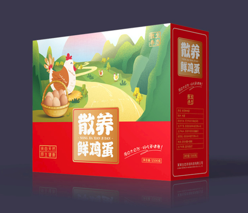 鸡蛋鸭蛋鹅蛋鹌鹑蛋包装盒礼盒标签不干胶卷标印刷
