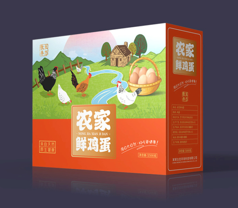 鸡蛋鸭蛋鹅蛋鹌鹑蛋包装盒礼盒标签不干胶卷标印刷