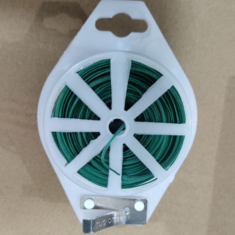 多功能园艺铁丝捆扎线扎带爬藤蔓固定器细铁丝包塑铁丝花架捆