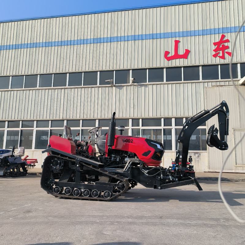 60马力履带拖拉机水旱旋耕机乘坐式耕地机