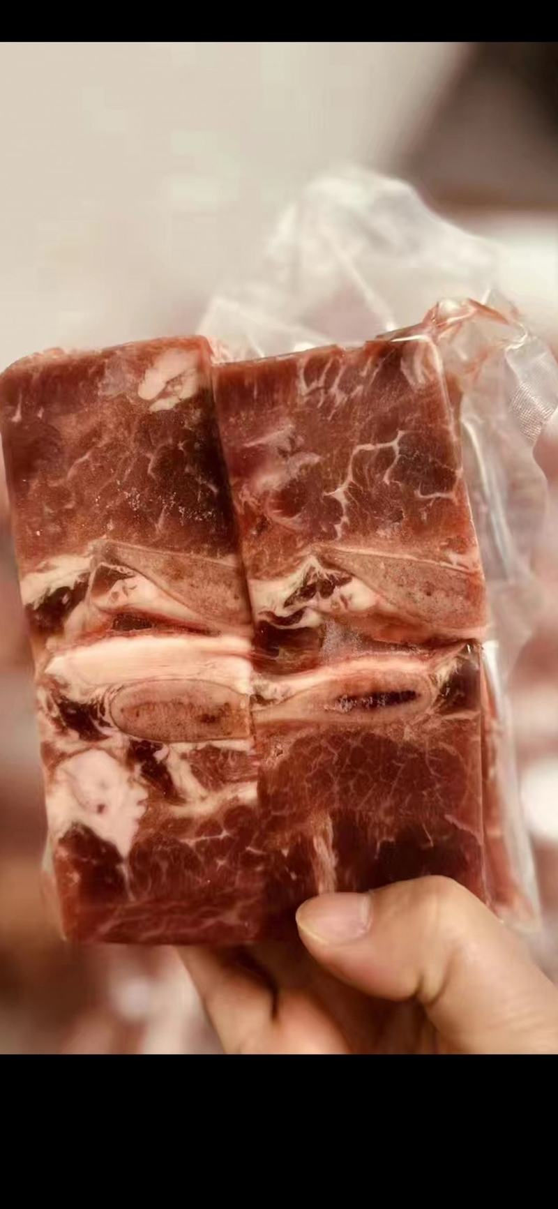 黑椒牛仔骨新鲜腌制牛肉调制半成品家用商用批发带骨