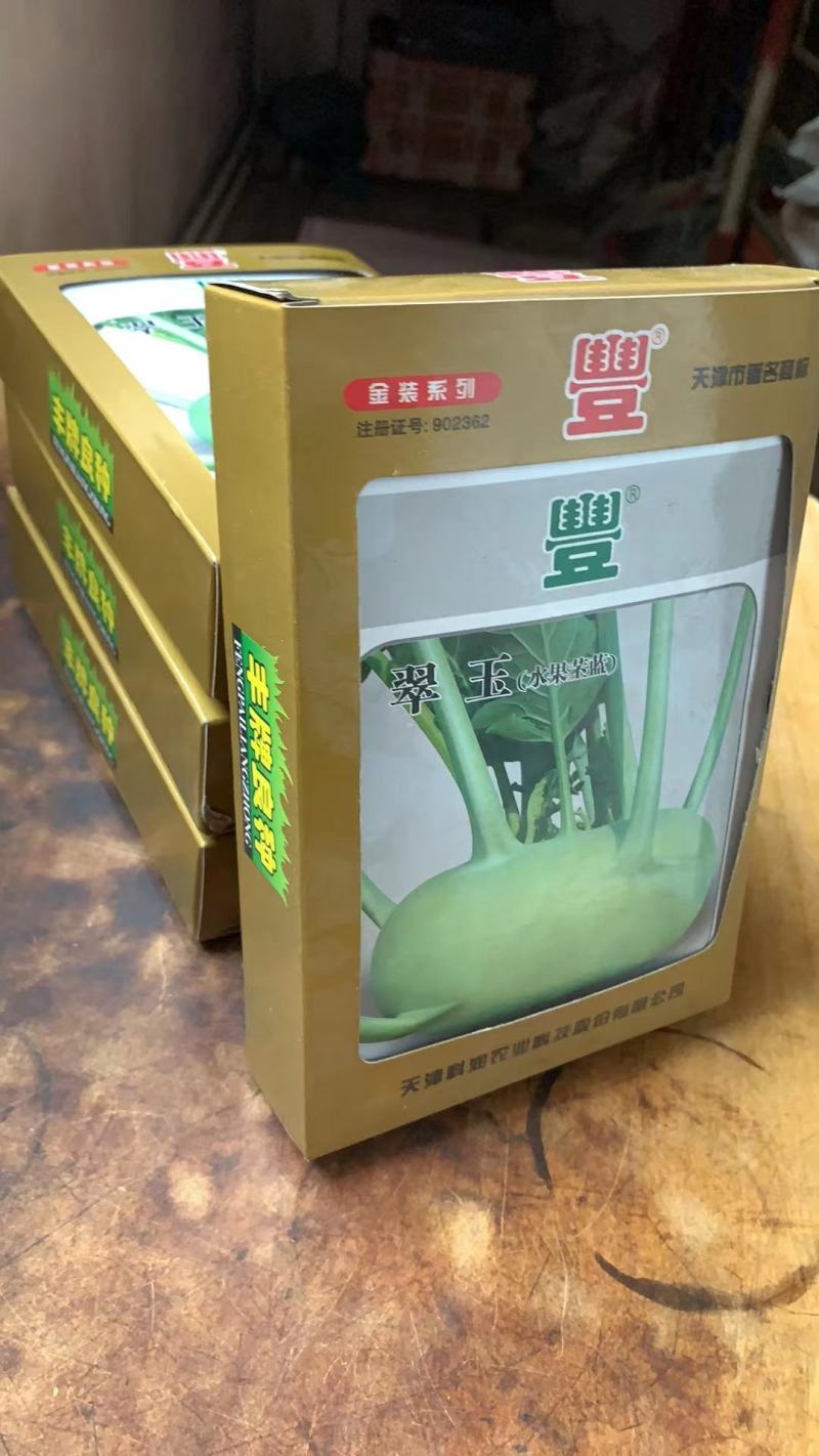 翠玉水果苤蓝种子，球形扁圆，抗病强，质优价廉