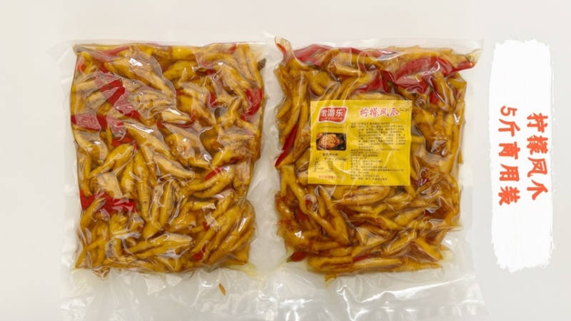 四川特产5斤商用柠檬鸡爪柠檬凤爪酸辣鸡爪泡椒鸡爪香辣鸡爪