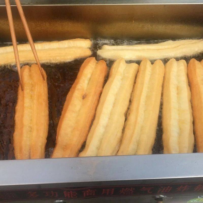 煤气款电子打火油条机炸油条燃气液化气摆摊商用早餐店油条专