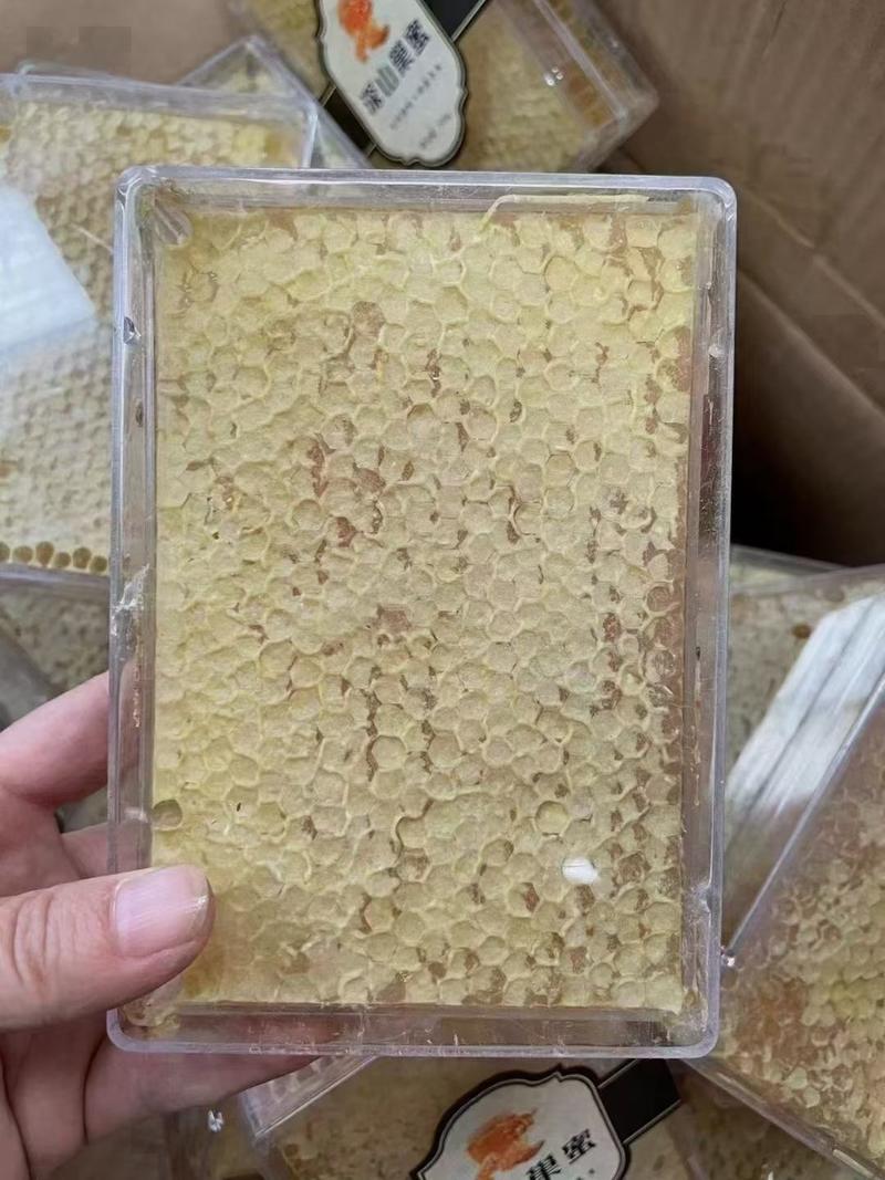 赶集展会跑江湖蜂巢蜜整件批发框装蜂蜜纯蜂蜜