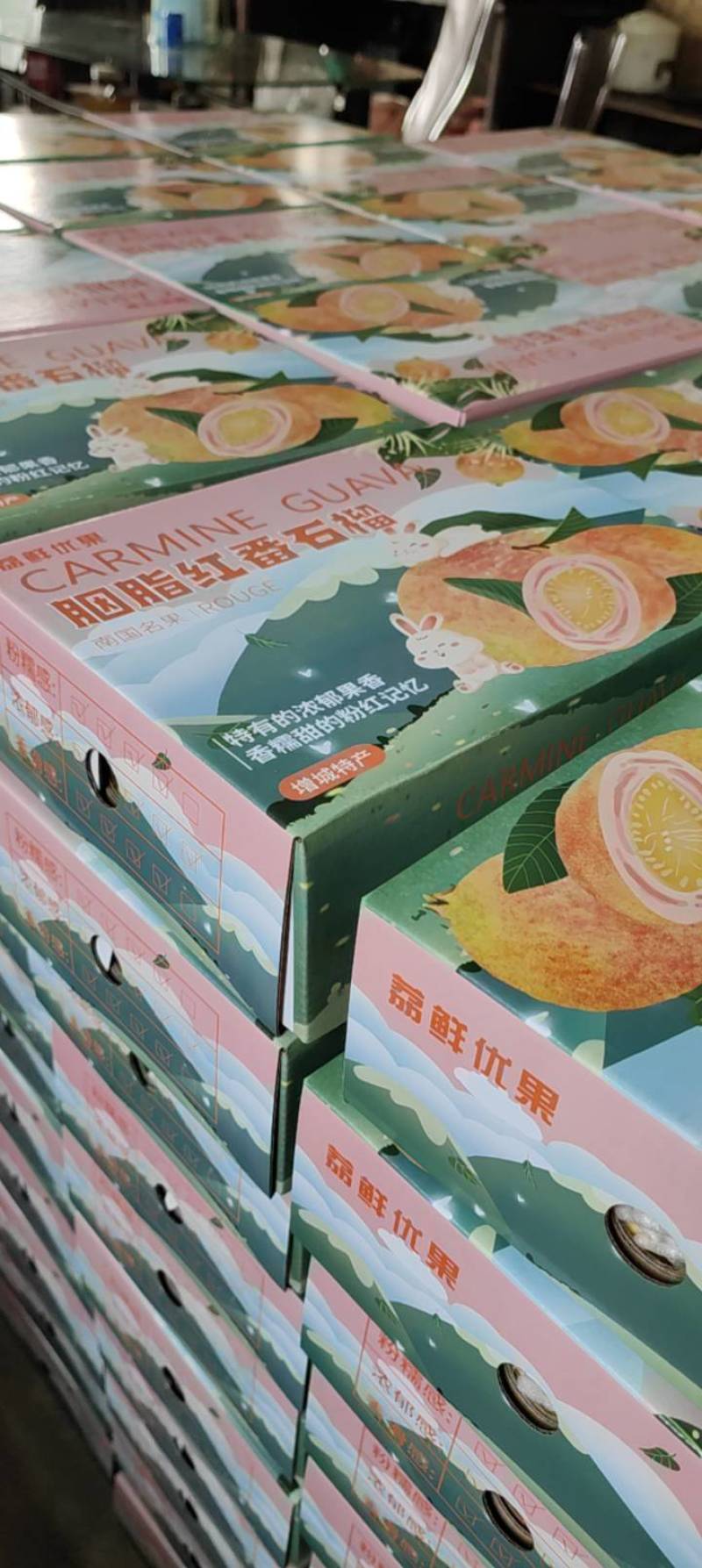 增城胭脂红番石榴大量上市产地直供电商社区团购可落地配