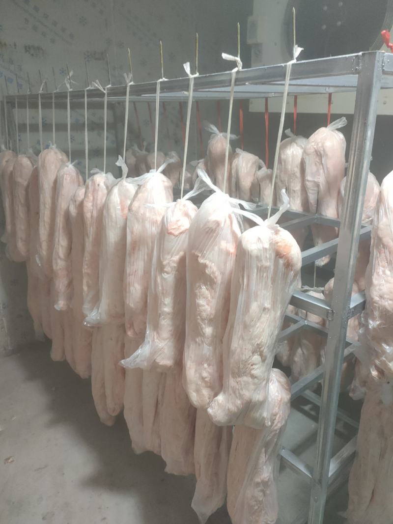 吊挂板油，大油2至3块一挂