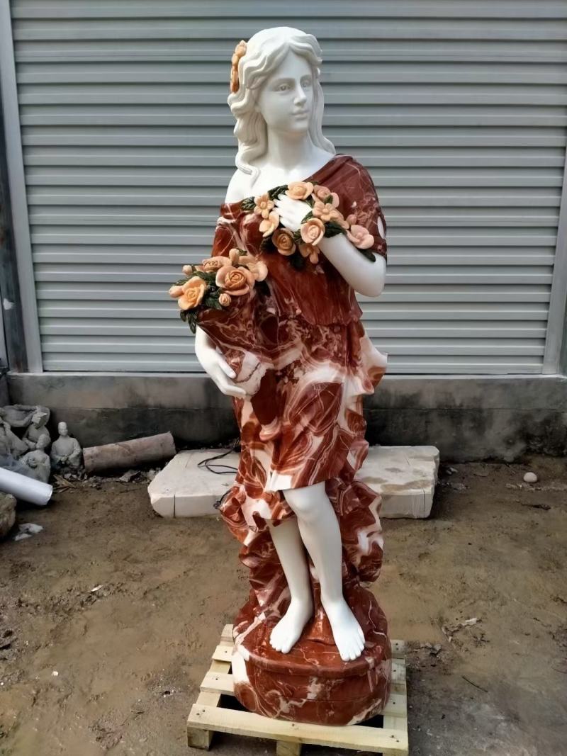汉白玉材质精雕工艺汉白玉，各种尺寸都可以定制
