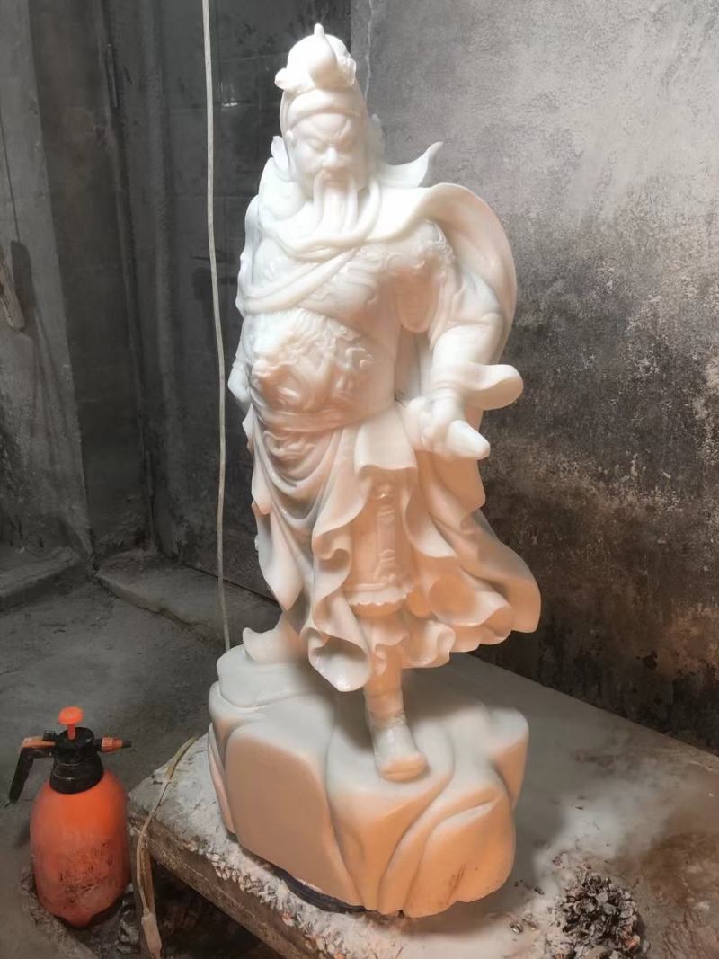 汉白玉材质精雕工艺汉白玉，各种尺寸都可以定制