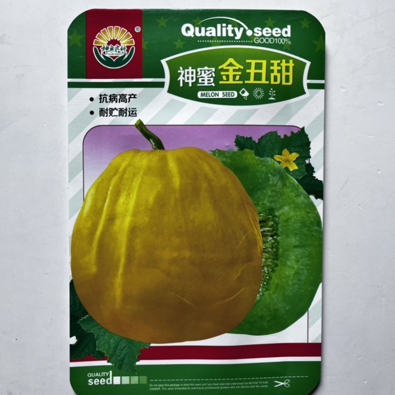 神蜜金丑甜瓜种子品种甜度高甜瓜品种种子薄皮甜瓜品种种子