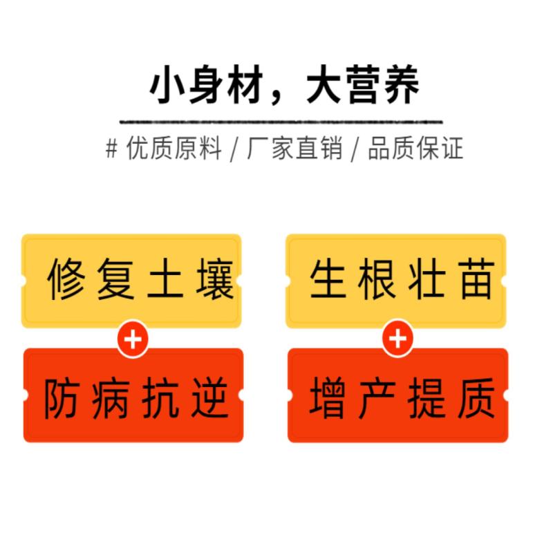 微生物菌剂含腐殖酸20有机质70修复土壤生根壮苗