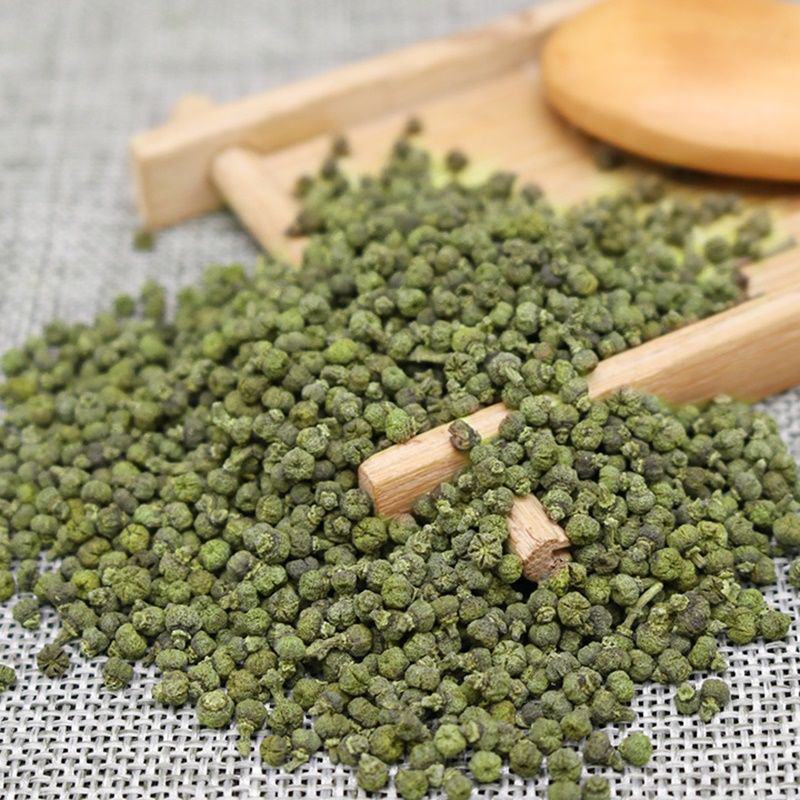 正宗江西中花过色选吴茱萸，颜色青，气味浓