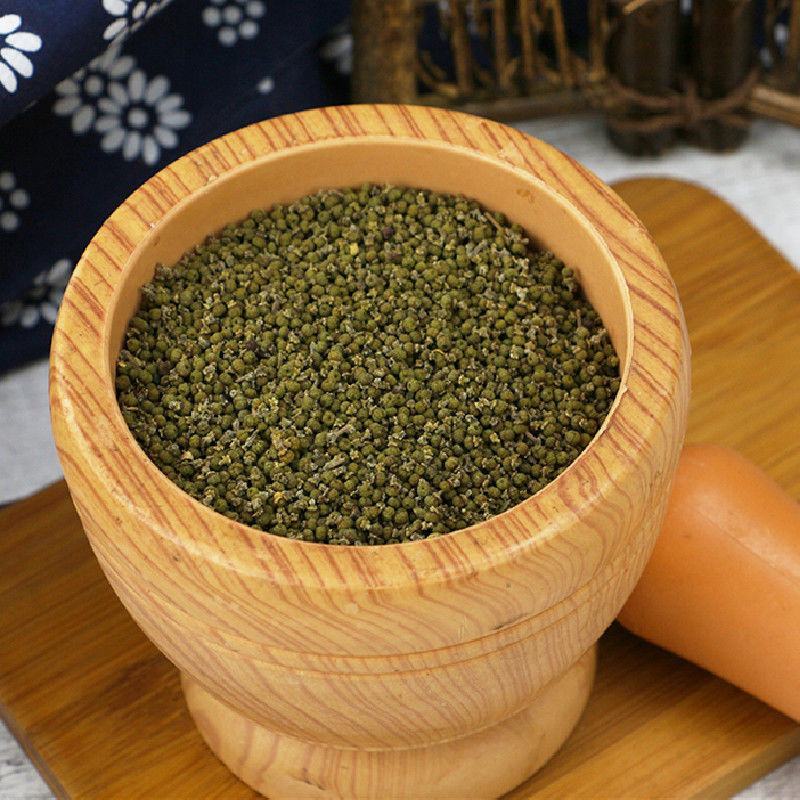 正宗江西中花过色选吴茱萸，颜色青，气味浓