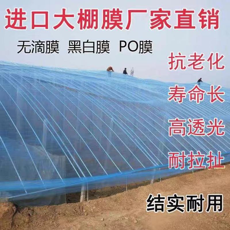 抗老化大棚塑料膜，长寿无泥膜po膜透明加厚塑料布蔬菜