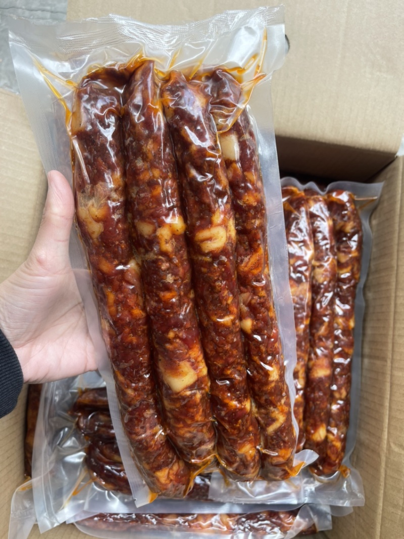 （抽空）纯肉麻辣香肠（一手工厂净菜食品供应支持贴牌）