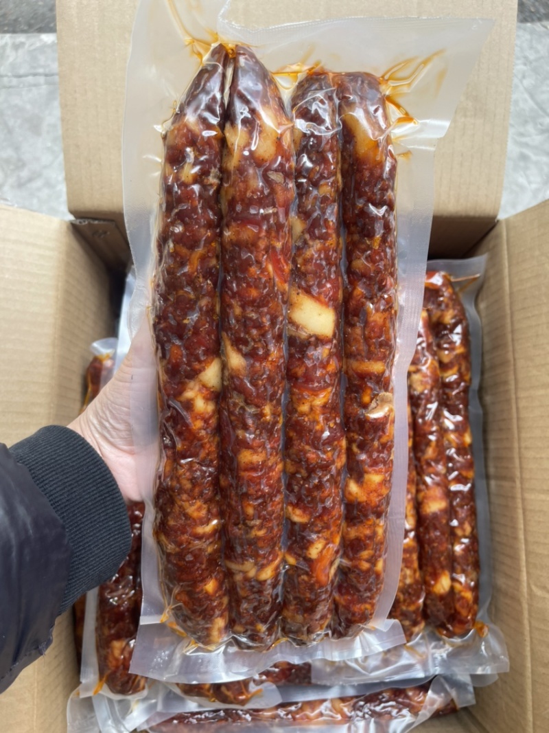 （抽空）纯肉麻辣香肠（一手工厂净菜食品供应支持贴牌）