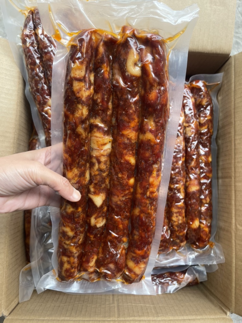 （抽空）纯肉麻辣香肠（一手工厂净菜食品供应支持贴牌）