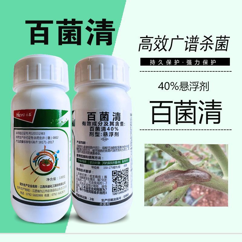 百菌清番茄早疫病锈病炭疽病叶斑病霜霉病黑斑病果树杀菌剂