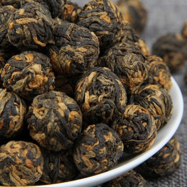 批发云南滇红茶金珠绣球滇红茶功夫红芽金珠茶500g
