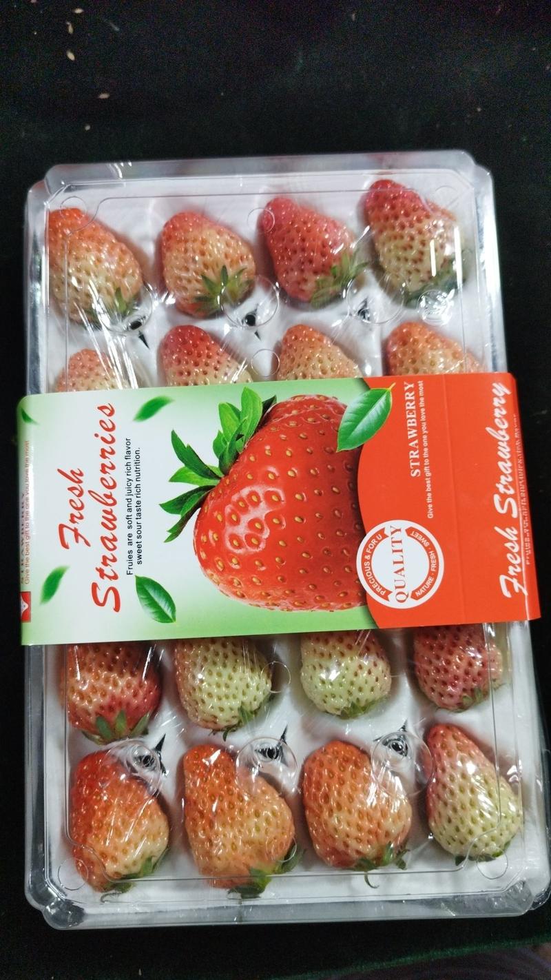 红颜草莓，水晶盒包装