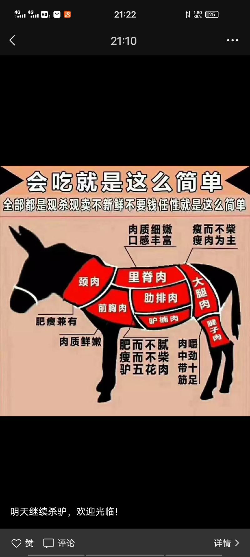 新鲜驴肉带皮不带皮酒店专供