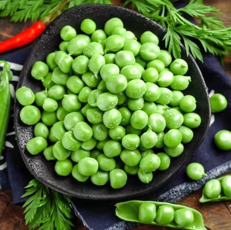 新鲜豌豆荚青豌豆角甜豌豆长寿仁豌豆中豌6号豌豆